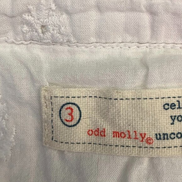 Odd Molly I Speak Heart Women's Boho Peasant Front Tie Long Sleeve Top Size L - Picture 9 of 13